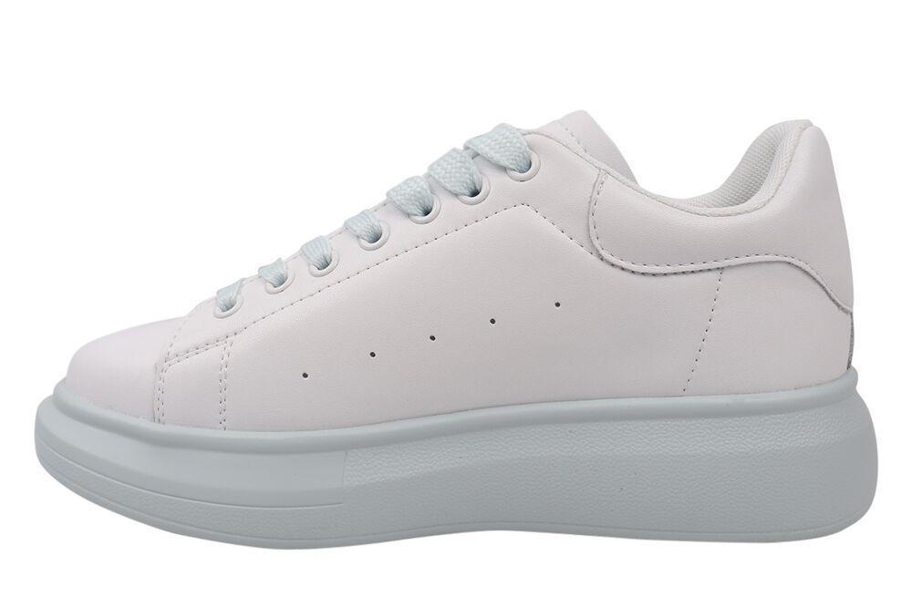 Кеди жіночі Bonavi зі шкіри на низькому ходу на шнурівці р. 37 Білий (6-21DTC) - фото 2 Кеди жіночі Bonavi зі шкіри на низькому ходу на шнурівці р. 37 Білий (6-21DTC) - фото 2