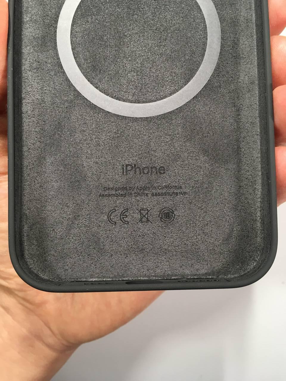 Силіконовий чохол Silicone Case MagSafe для Apple Iphone 12 Pro Max (6.7") Black - фото 5