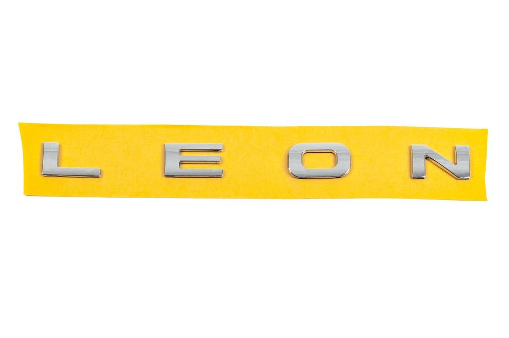 Надпись Leon 2005-2012 гг. 1p0853687739 Davs Auto для Seat Leon 2005-2012 гг. abs-пластик Хром