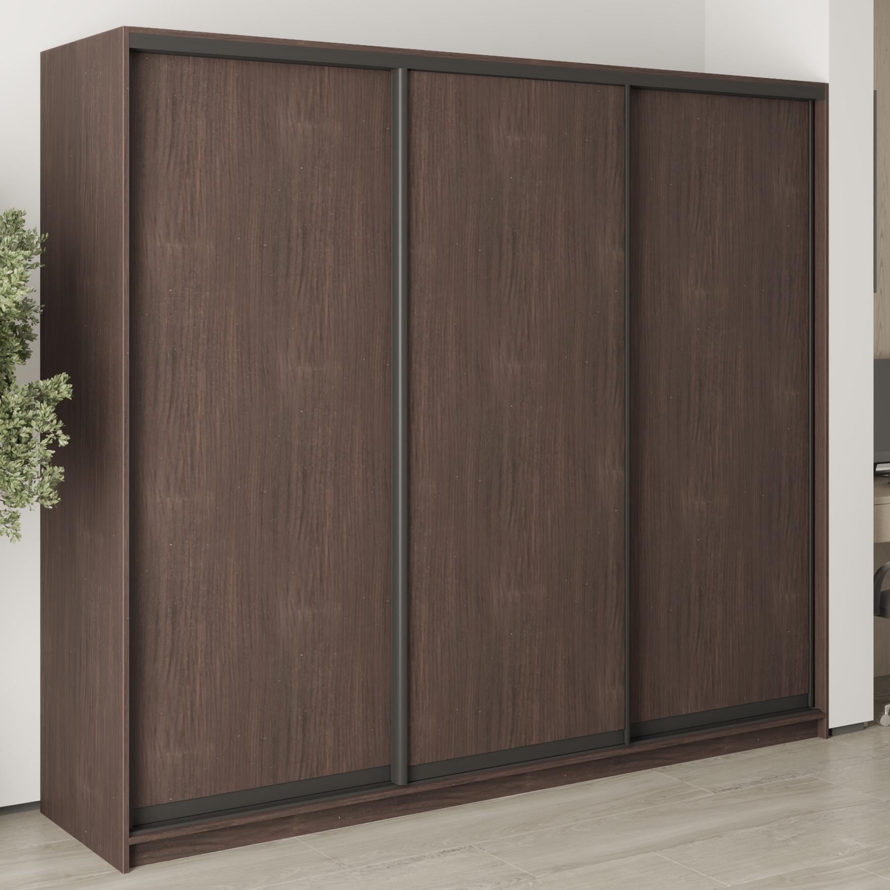 Шкаф-купе трехдверный MebelStar Комбо BG 3 ДСП 240x60x210 см Дуб ристрето (MBS-9004)