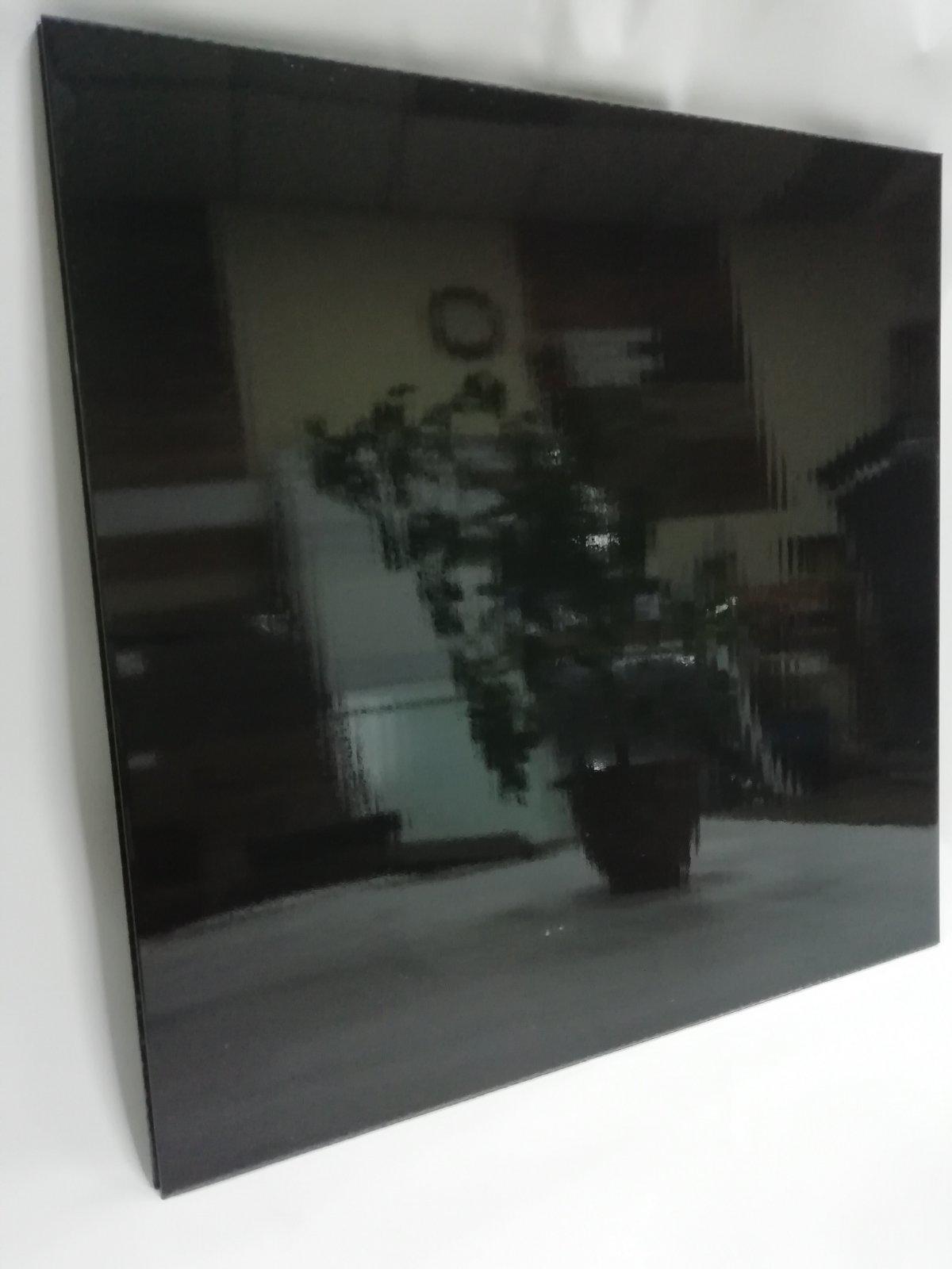 Плита подвесного потолка Brilliant пластиковая 595х595 мм Черный глянец