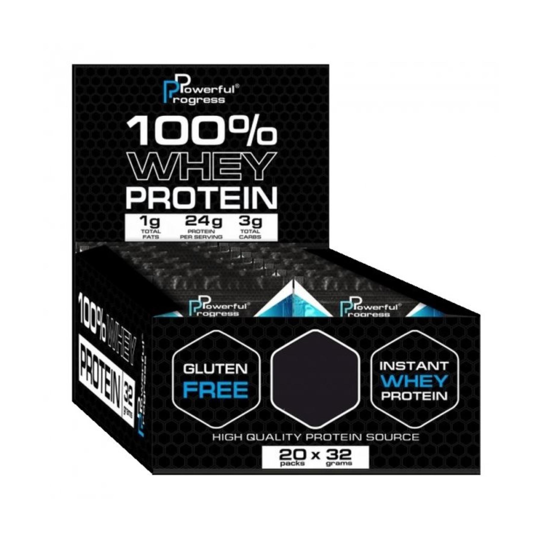 Спортивний батончик 100% Whey Protein Instant MEGA BOX 20x32 г Chocolate (2022-09-9904)