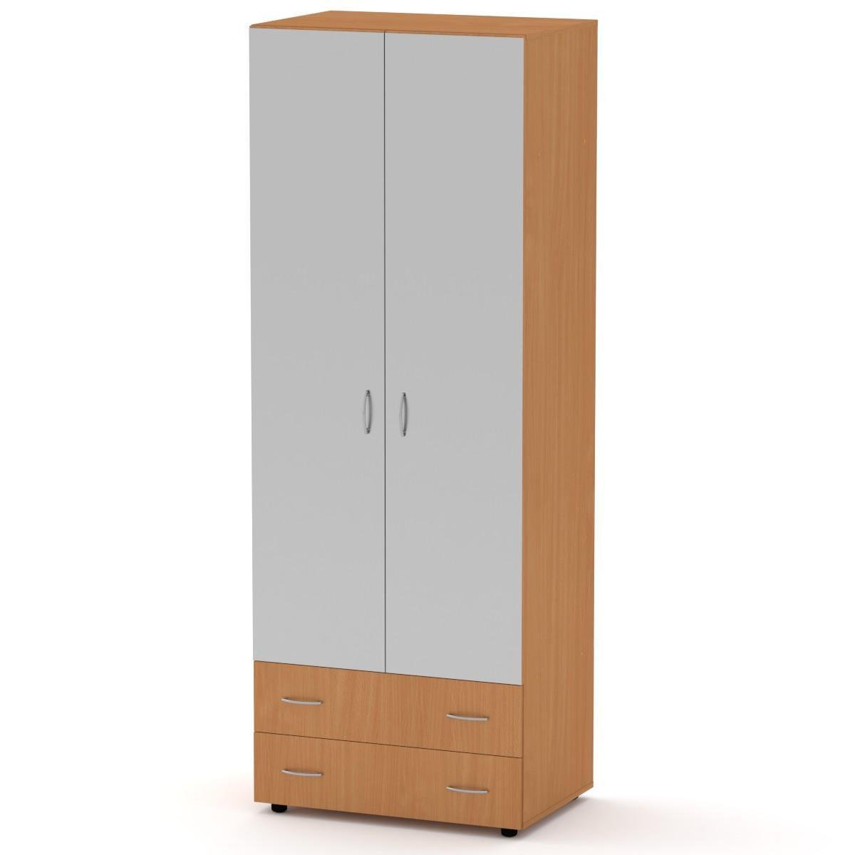 Шкаф з дзеркалами Компаніт Шкаф-5 Бук