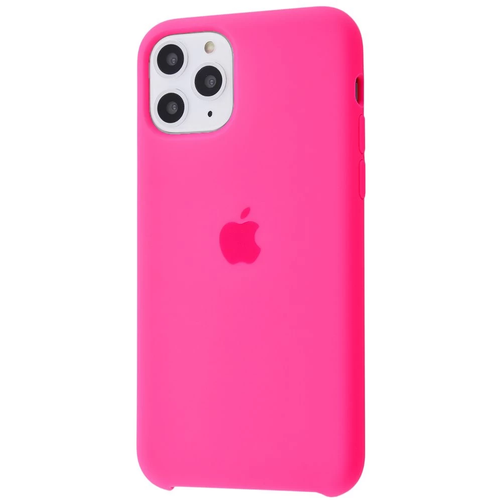 Силиконовый Чехол Накладка Silicone Case для iPhone 11 Pro Max Shiny Pink - фото 1