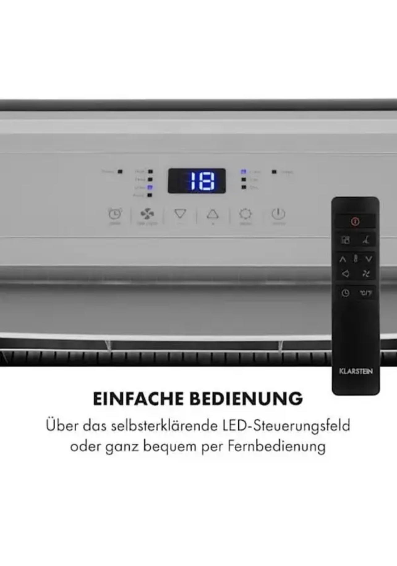 Кондиционер KLARSTEIN Grandbreeze Pro 14K 3в1 460 м3/ч 14 000 БТЭ/4,1 к Вт 68 м2 - фото 5