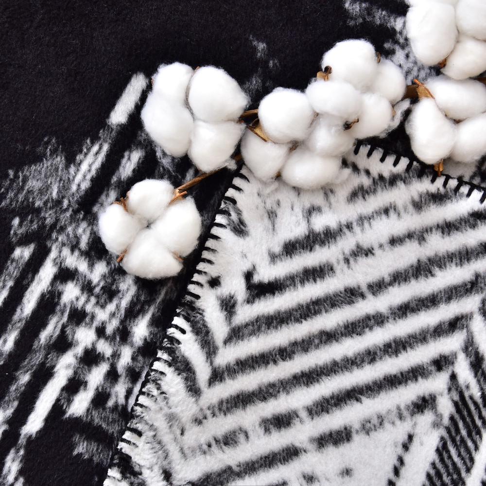 Плед покривало бавовняне Kassandra 150x220 см Чорний - фото 5 Плед покривало бавовняне Kassandra 150x220 см Чорний - фото 5