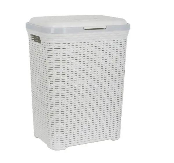 Корзина для белья VIOLET HOUSE 55 л Белый (80228)