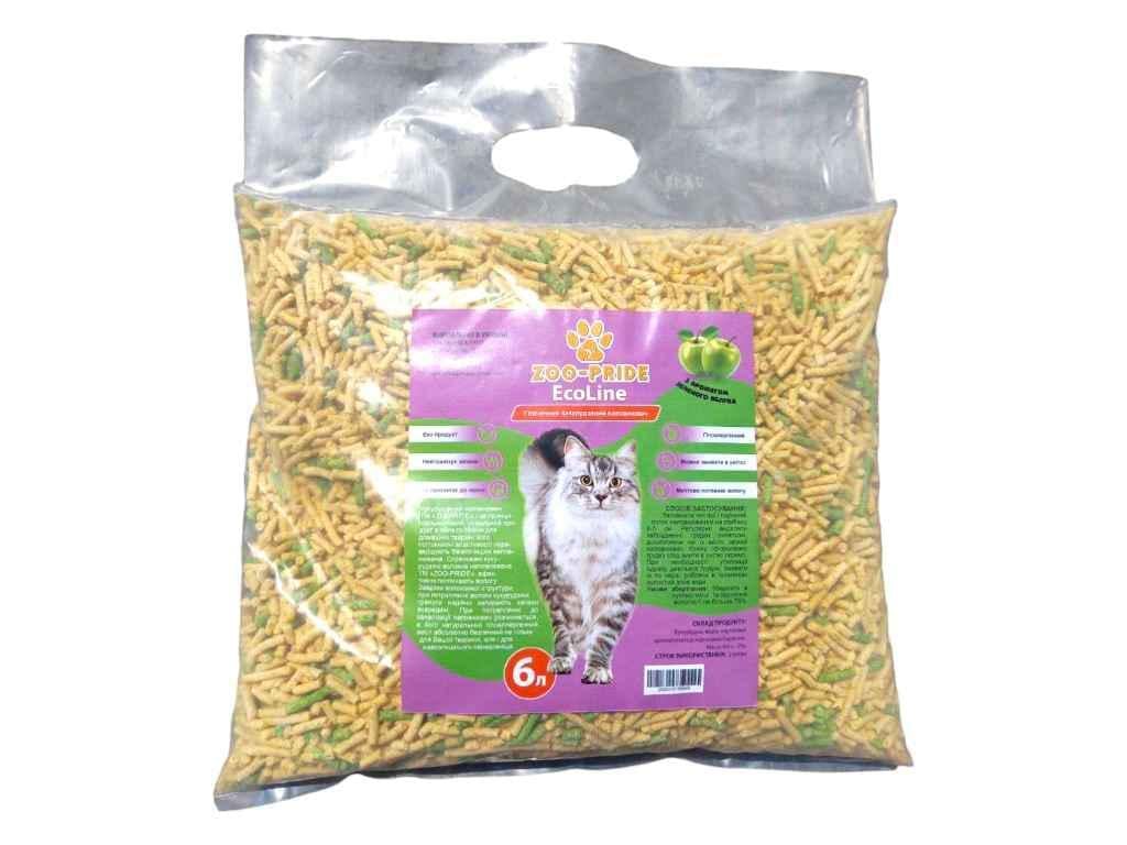 Наполнитель Zoo-Pride кукурузный 2,5 кг с ароматом Зеленого яблока (1044845) Наполнитель Zoo-Pride кукурузный 2,5 кг с ароматом Зеленого яблока (1044845)