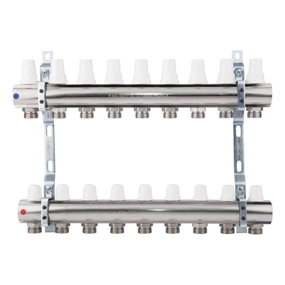 Коллектор Icma 1" 9 выходов, без расходомера №K005