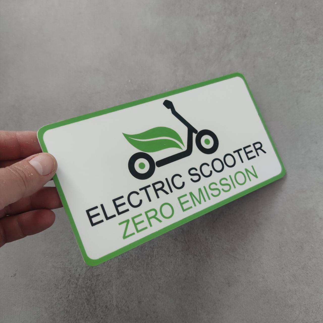 Номер на электроскутер ЭКО 220х110 мм (2305675469) - фото 3