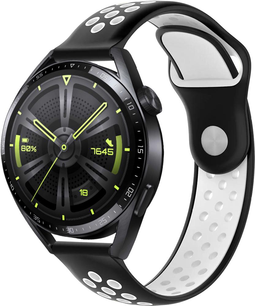 Ремешок Sport для Huawei Watch GT3 46 мм Black/White (26157-1E)