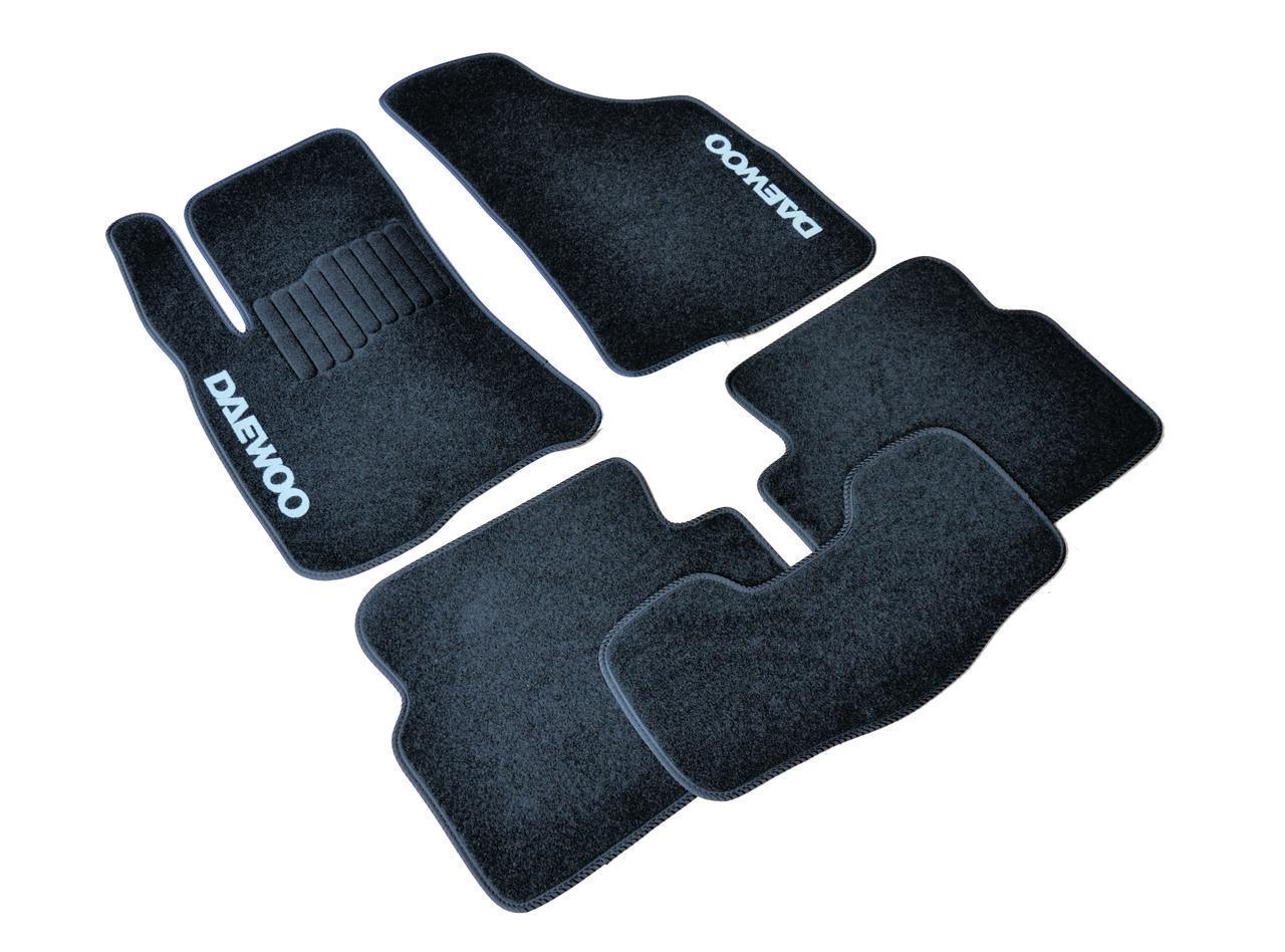 Килимки в салон ворсові для Daewoo Lanos 1997- МКП Чорний (1398313001)