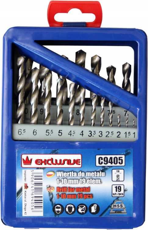 Набір свердел по металу Richmann HSS 1-10 мм 19 шт. (C9405) - фото 7