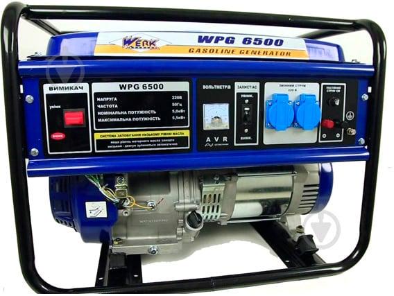 Генератор бензиновый WERK WPG6500 5–5,5 кВт 220 В