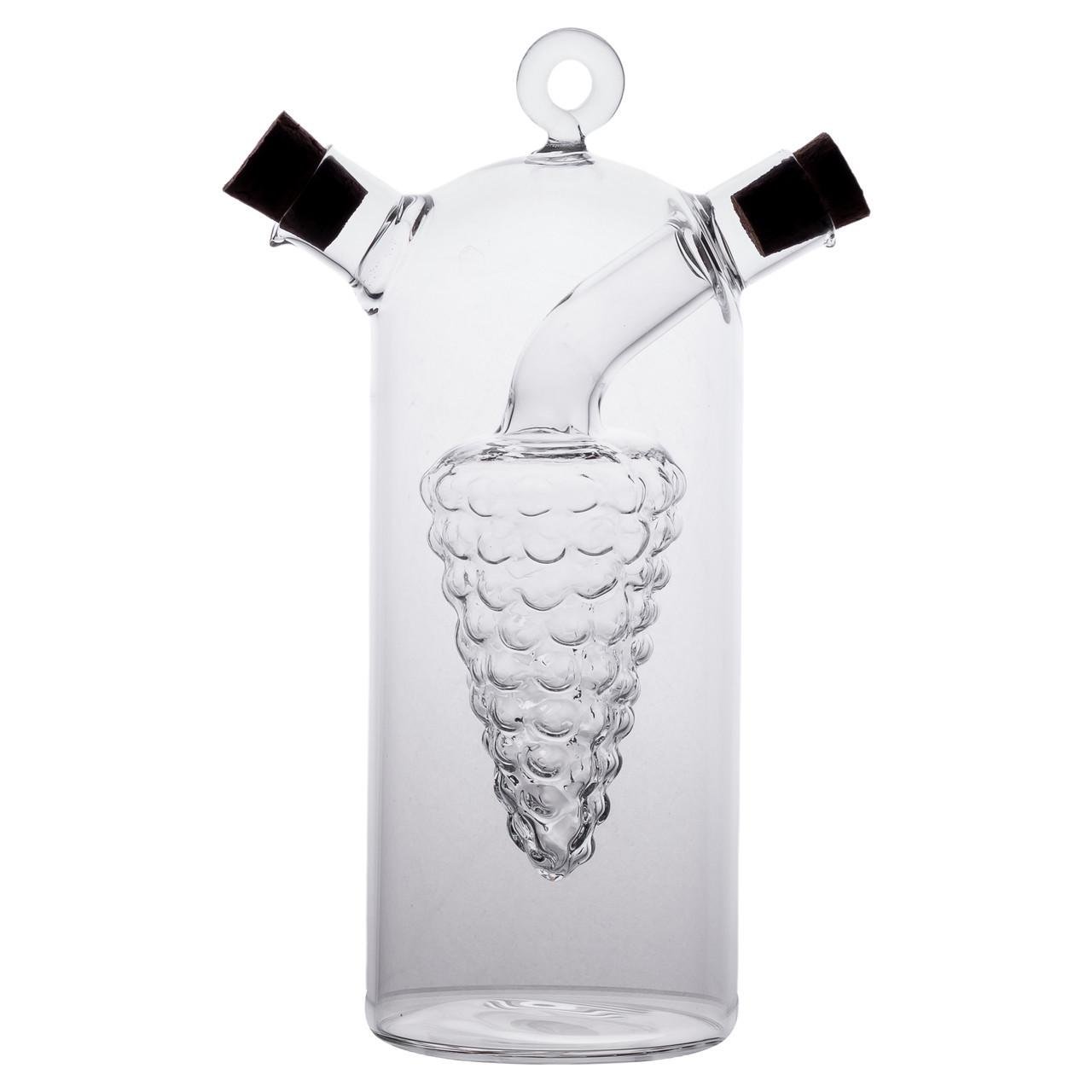 Пляшка для олії та оцту 2в1 подвійна 380 мл скло (HP-34-12) - фото 3 Пляшка для олії та оцту 2в1 подвійна 380 мл скло (HP-34-12) - фото 3