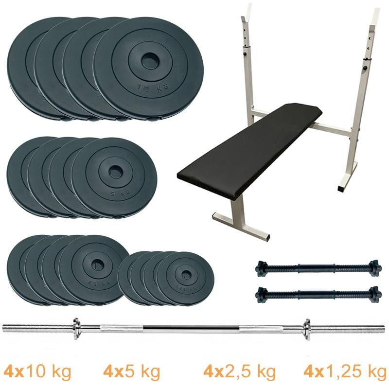 Лава для жима со штангой и гантелями 90 кг Newt Standard Set 90 (NE-SD-PL-SET-90) - фото 6