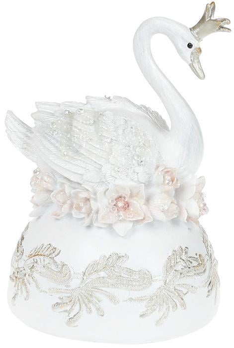 Статуэтка декоративная Лебедь в магнолиях 14,8 см