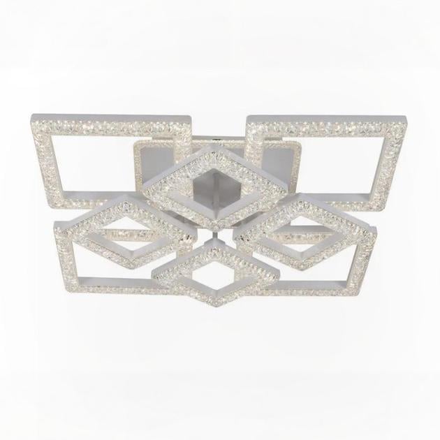 Люстра стельова світлодіодна Valeso G 2725/4+4 WT 234W з пультом акрилова 3000K-6500K IP20 200W+34W Білий (00000139100)