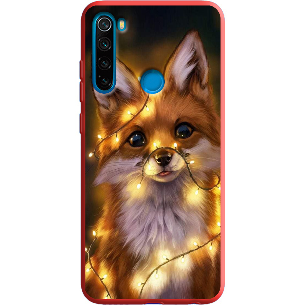 Чохол Boxface Xiaomi Redmi Note 8 Різдвяна Лисичка Червоний силікон  (38214-up2399-38683)