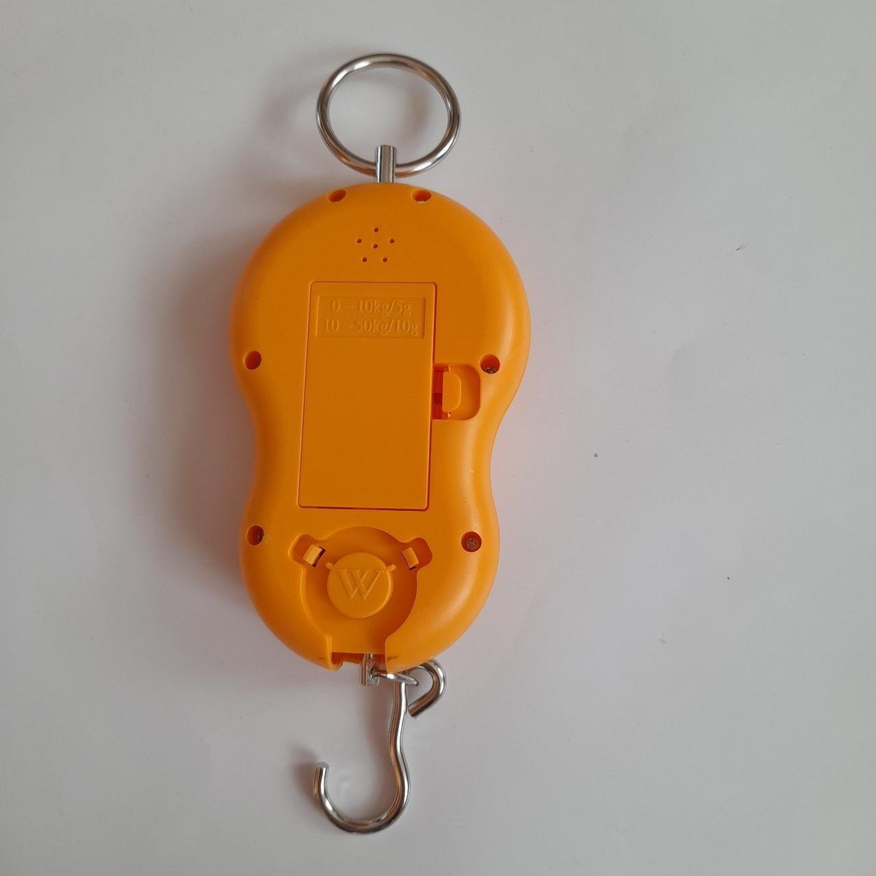 Ваги портативні електронні Domotec 40 кг с батарейками автовимкнення Помаранчевий - фото 3