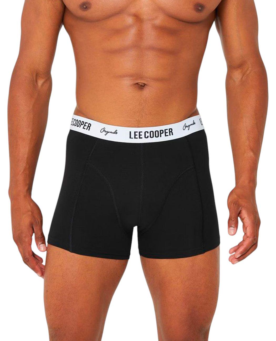 Трусы-боксеры мужские Lee Cooper 42261140WHITE XXL Черный/Белый (4226114051009)