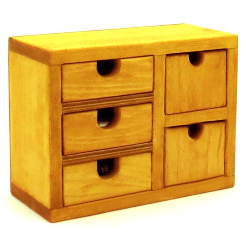 Мини-комод из дерева Берхала Карри (МНК-008303)