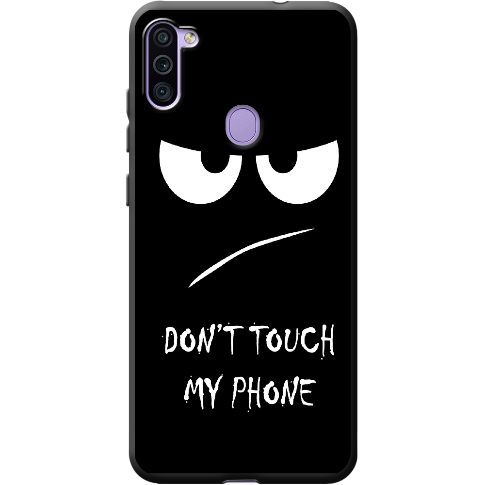 Чехол Boxface Samsung M115 Galaxy M11 Don't Touch my Phone Черный силикон (39780-up535-40216)