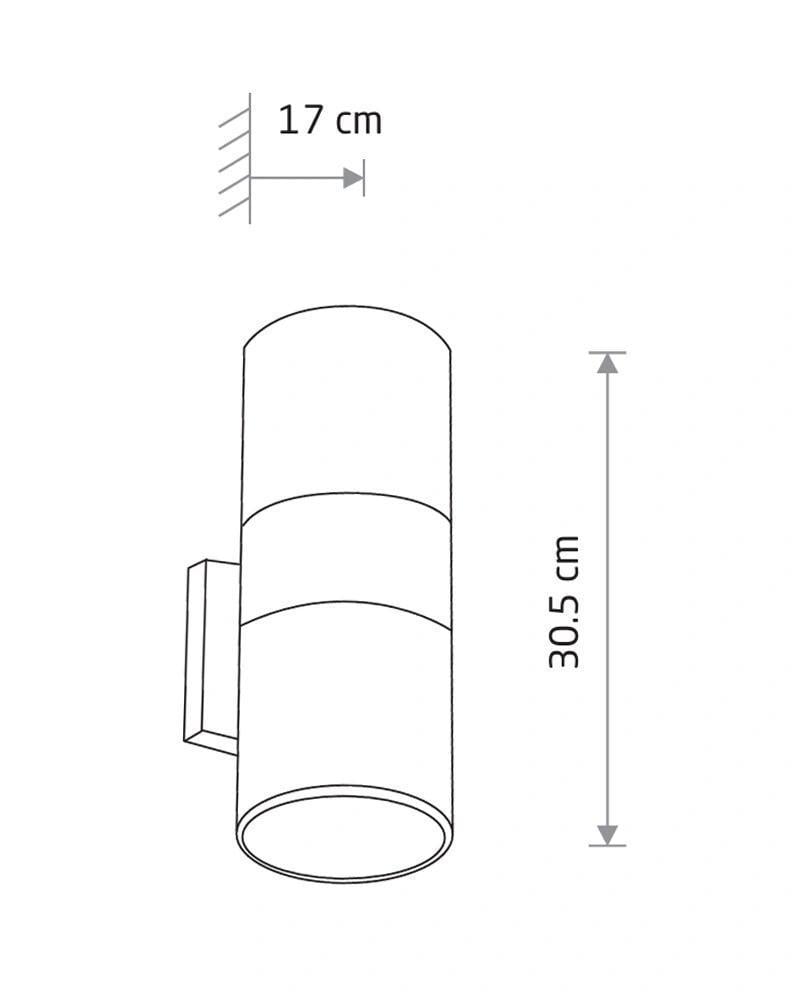 Уличный светильник-спот Nowodvorski 3404 Fog E27 2x60W IP44 Серый (28686779) - фото 8 Уличный светильник-спот Nowodvorski 3404 Fog E27 2x60W IP44 Серый (28686779) - фото 8