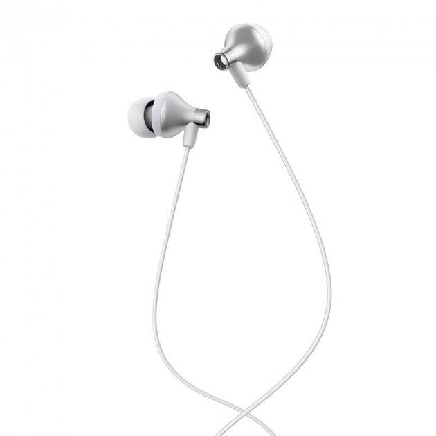 Навушники вакуумні з мікрофоном Hoco M74 Silver