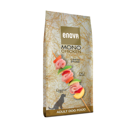 Корм сухий повнораціонний Enova Mono Chicken для дорослих собак усіх порід 2 кг (CS520)