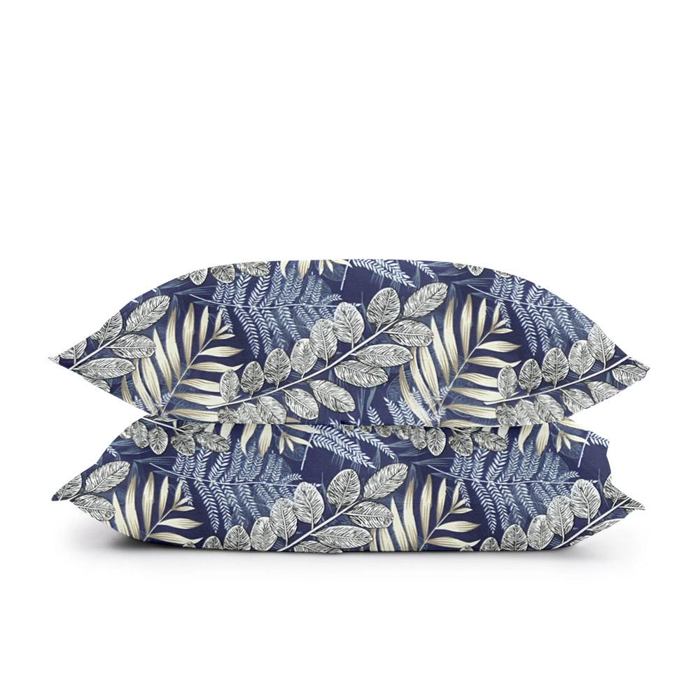 Набор наволочек Cosas Foliage Dark Blue 50х70 см 2 шт. (4822052084274)