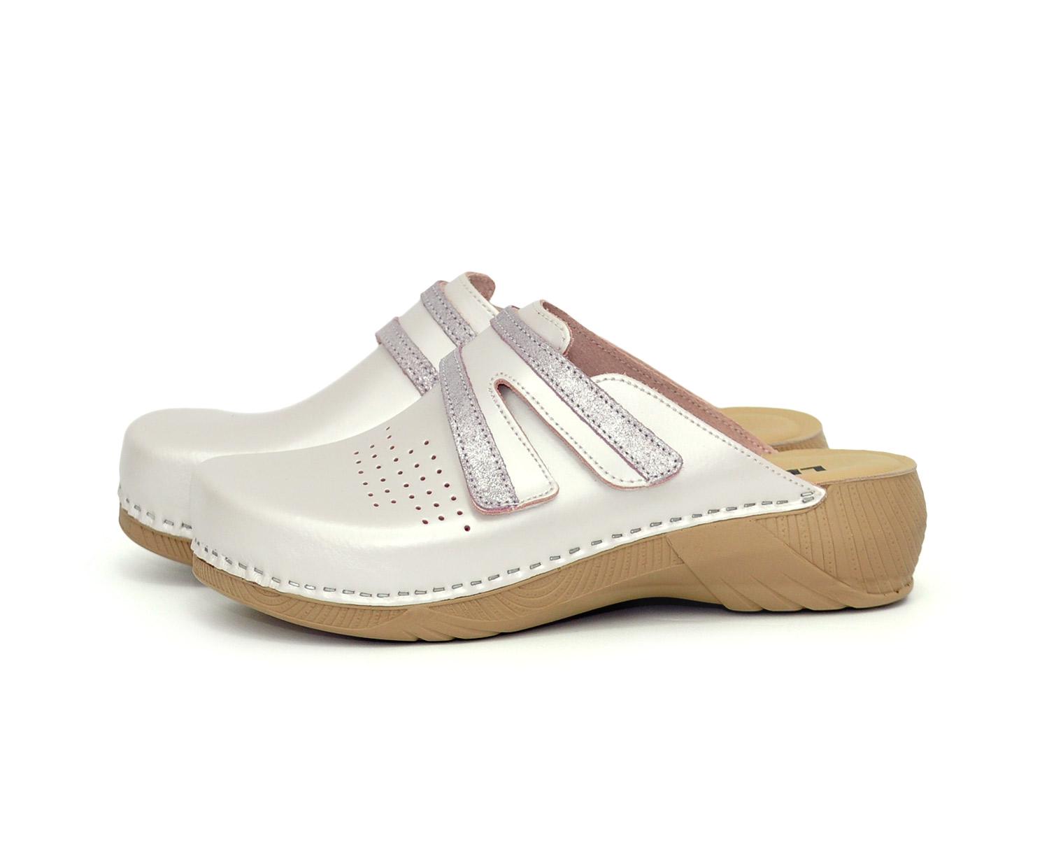 Женские сабо кожаные Leon 3200 р. 38 Перламутровый - фото 2 Женские сабо кожаные Leon 3200 р. 38 Перламутровый - фото 2