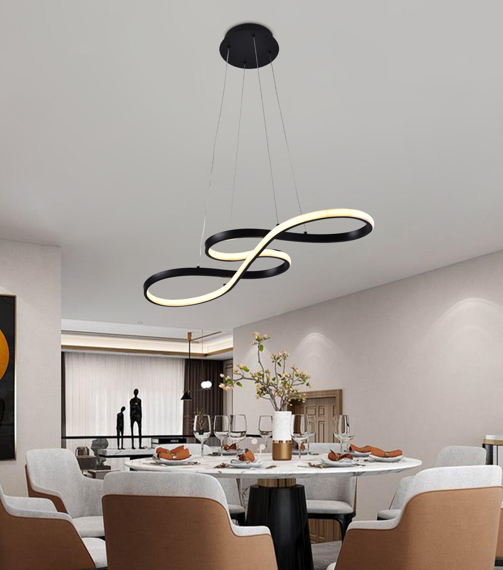 Люстра подвесная светодиодная Sirius LCD3054 BK Черный