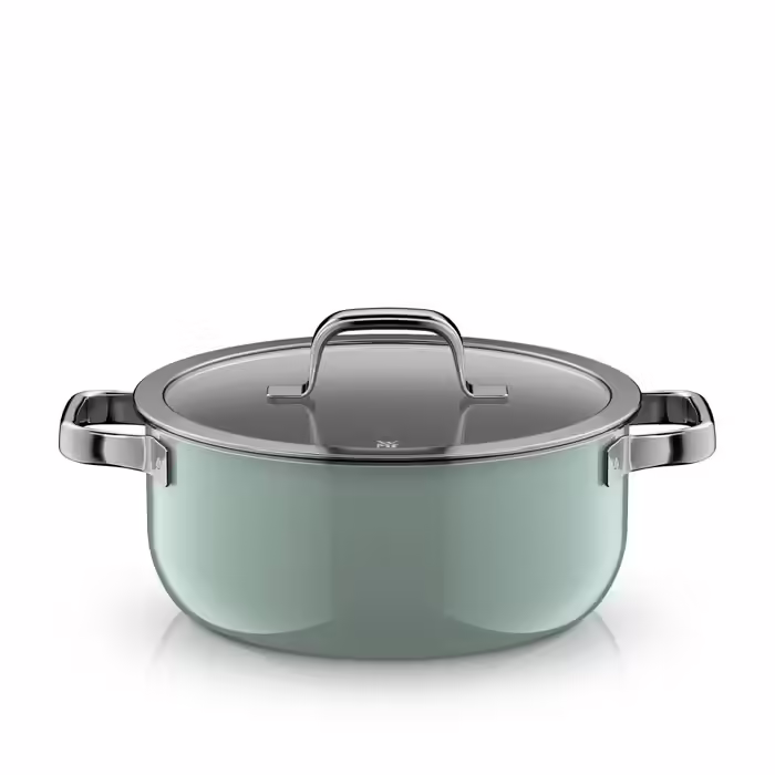 Кастрюля WMF Fusiontec Mineral Pro 24 см со стеклянной крышкой Эвкалипт