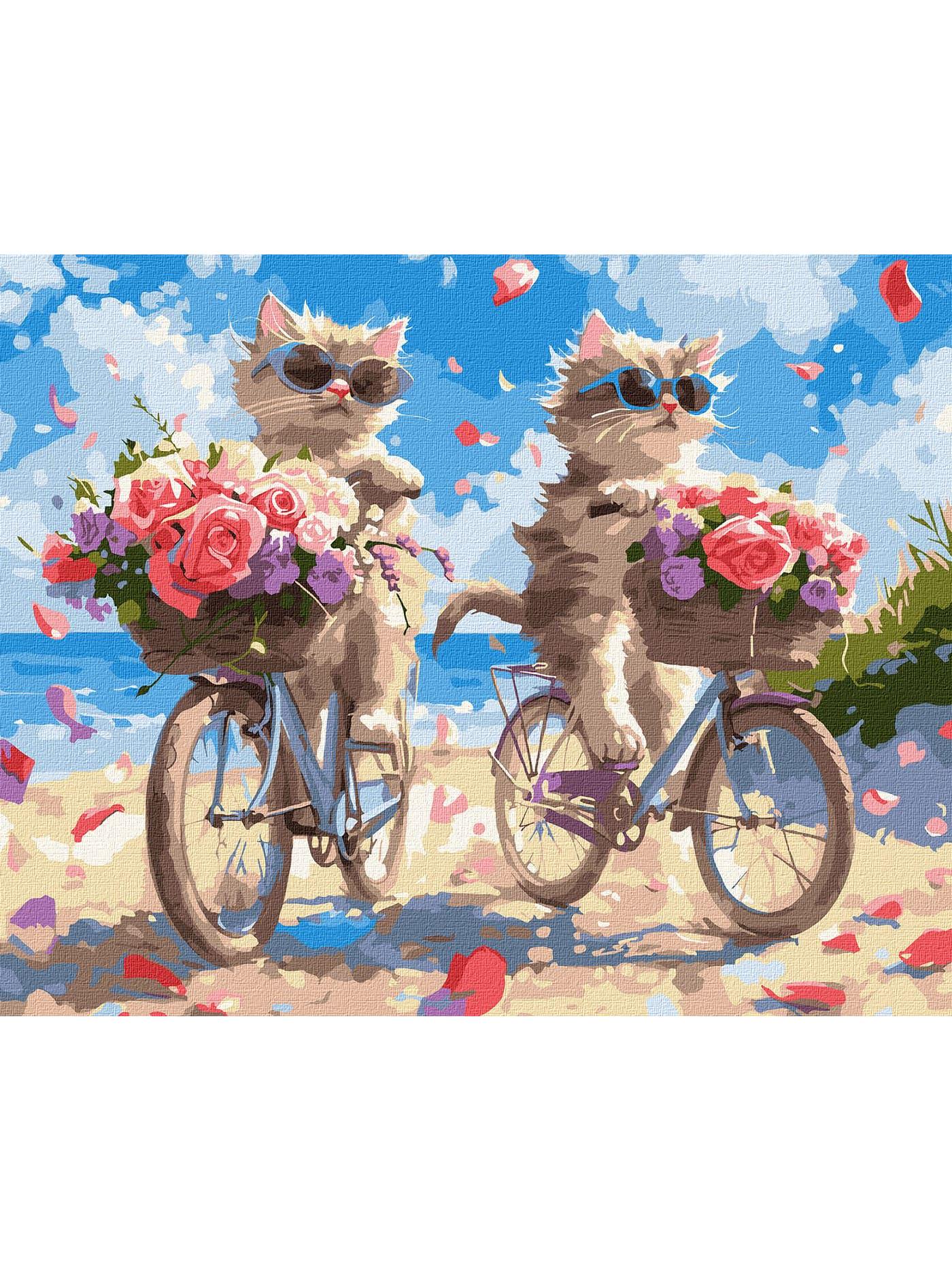 Картина за номерами Ideyka Літній велопробіг 40х50 см (KHO6634)