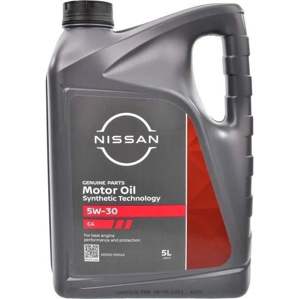 Моторна олива Nissan Motor Oil C4 SM/CF 5W-30 5 л (KE90090043)