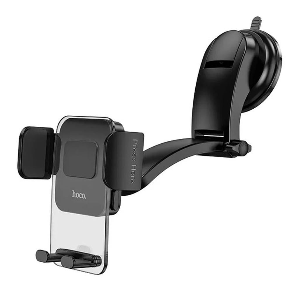 Автотримач для телефона Hoco CA118 Delicate press type center console car holder Space Black (6931474779212)