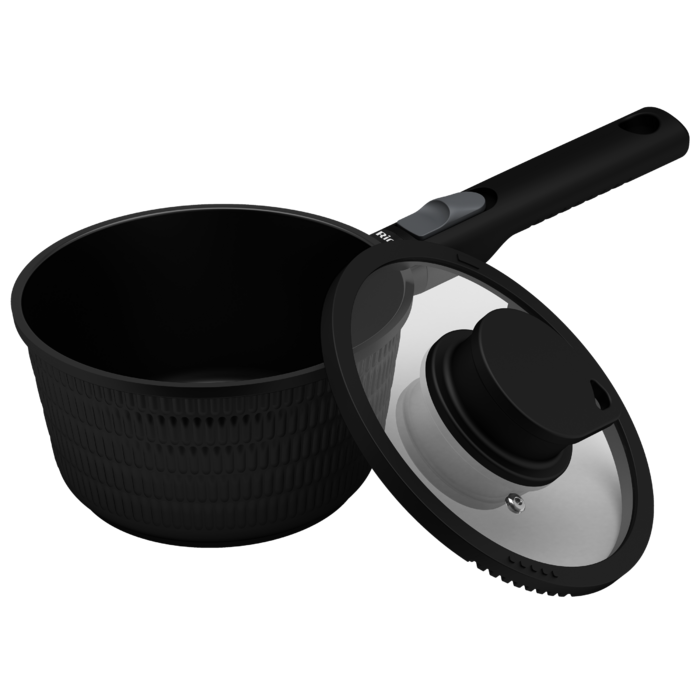 Ковш RINGEL Grey Line 16 см 1,4 л Черный