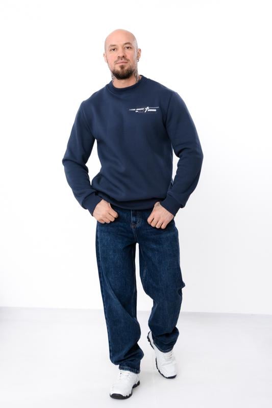 Джинси чоловічі однотонні прямого крою демісезонні Носи Своє р. 32 Синій (17198)