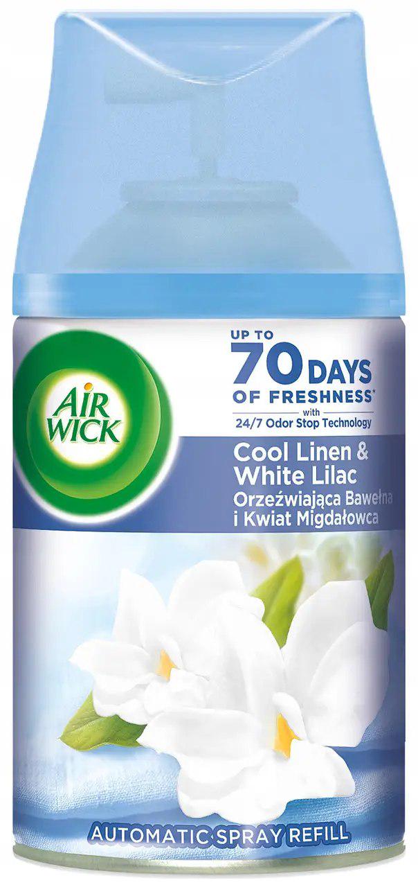 Змінний балон для освіжувача повітря Air Wick Cool Linen & White Lilac 250 мл (13354635)