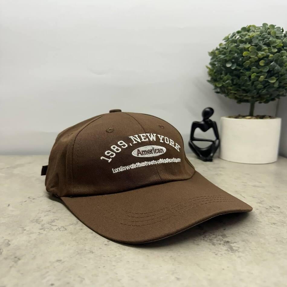 Кепка-бейсболка літня New York OS Шоколадний (00209) - фото 4