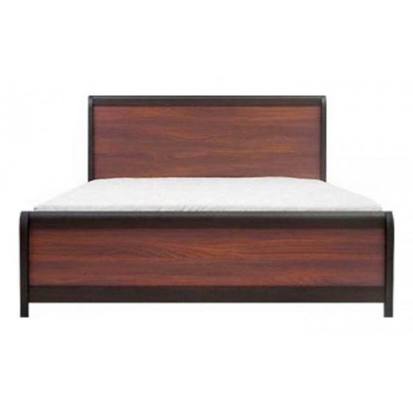 Кровать классическая двуспальная Gerbor Лорен ДСП 140х200 см Венге/Акация/Мали/Бронза
