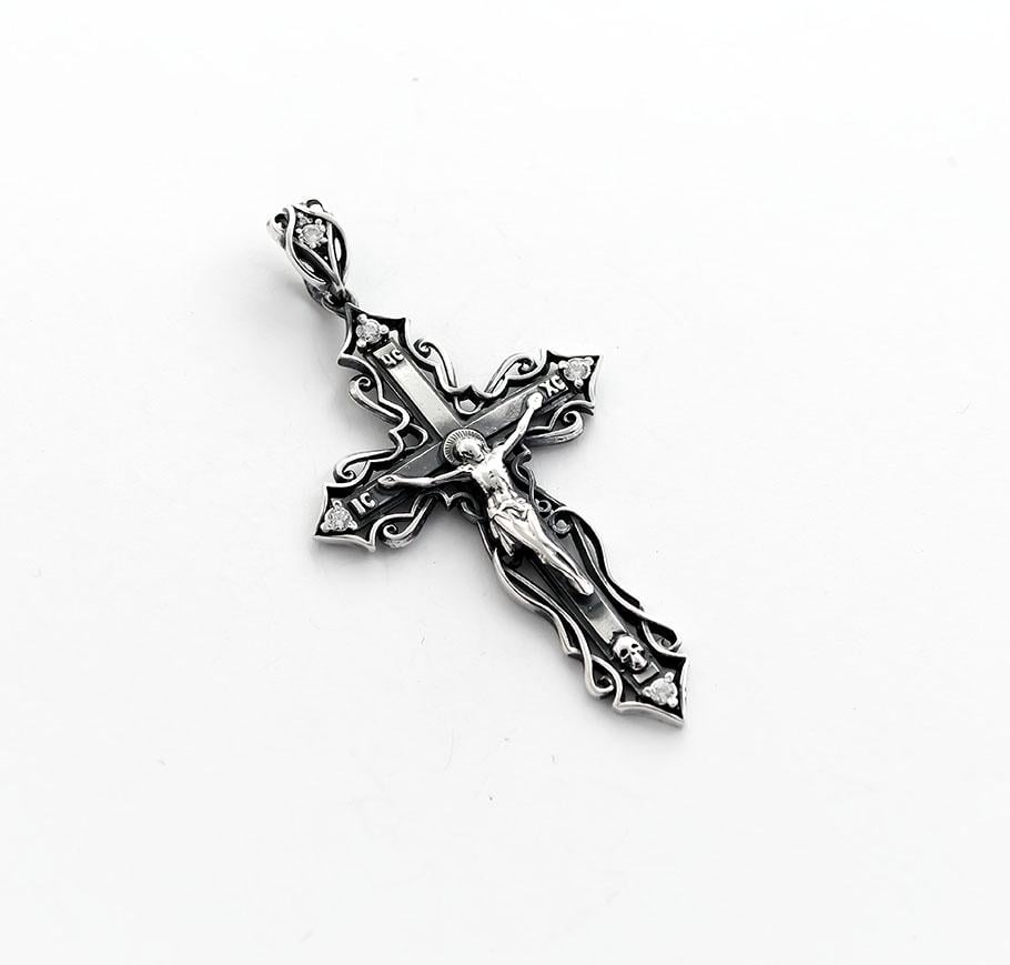 Кулон хрест великий Maxi Silver 8467 із чорнінням (88467)