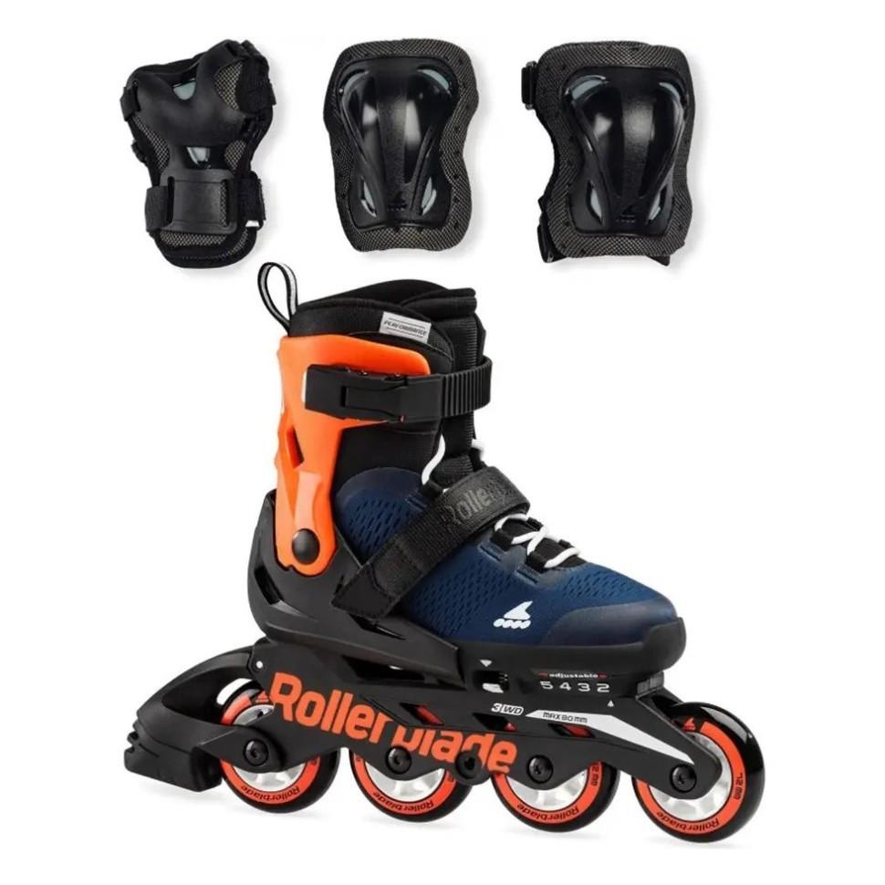 Ролики Rollerblade Combo midnight р. 36,5-40,5 Blue/Orange