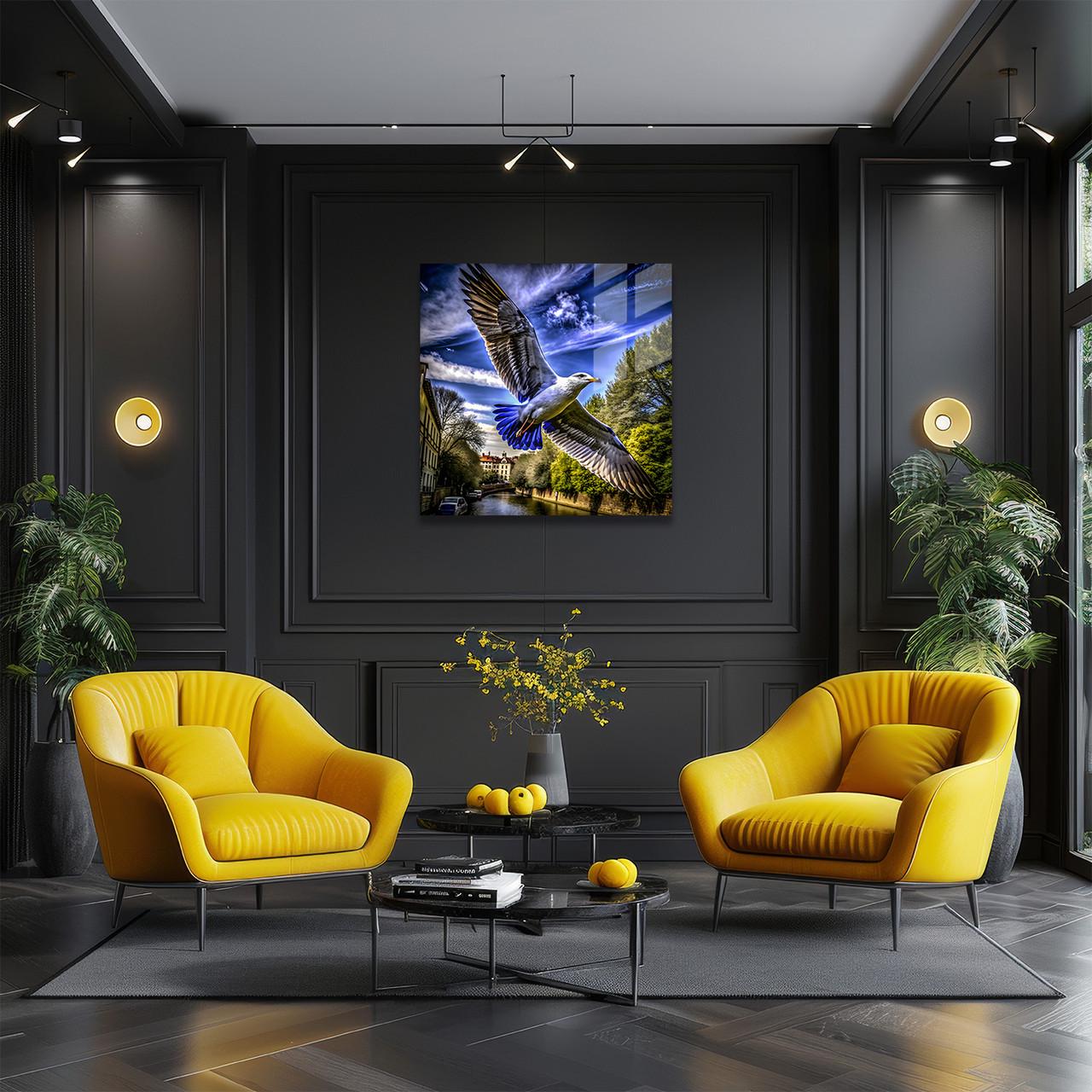 Картина на стекле NovellaPrint Крылья свободы 90х90 см (490.3) - фото 3