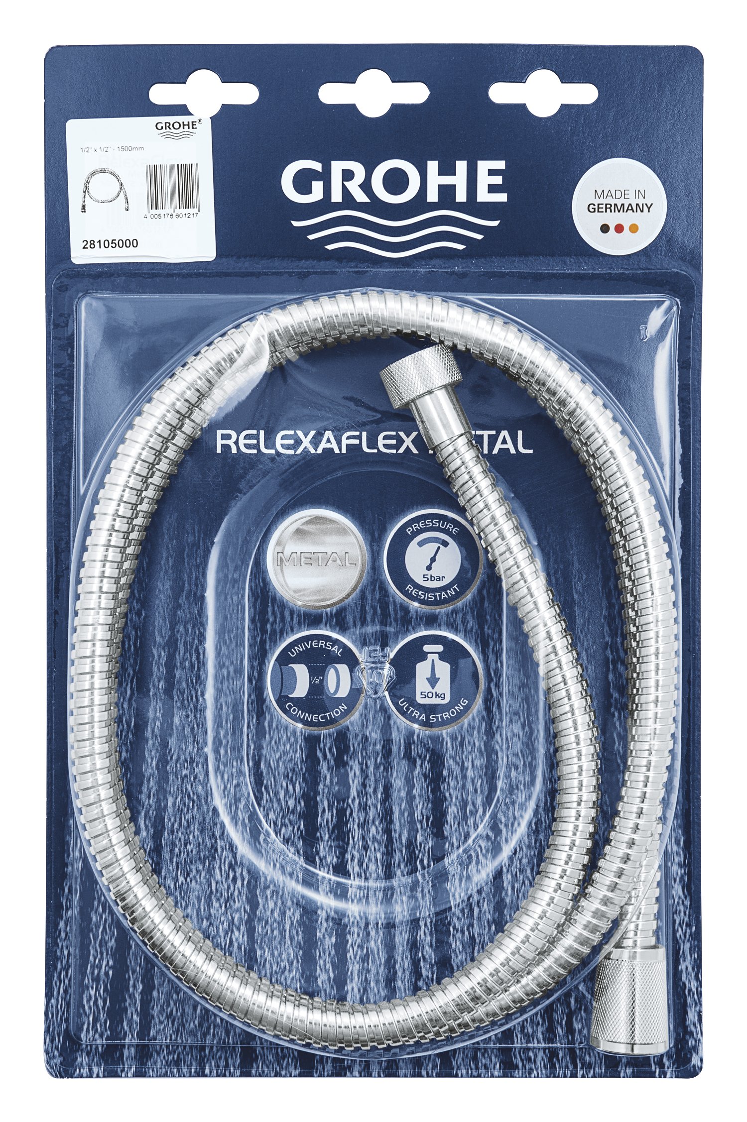 Шланг душовий Grohe Relexaflex Metal 150 см (28105000) - фото 4