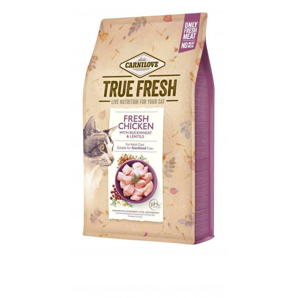 Корм сухой для взрослых котов Carnilove True Fresh с курицей 4,8 кг (арт.172164)