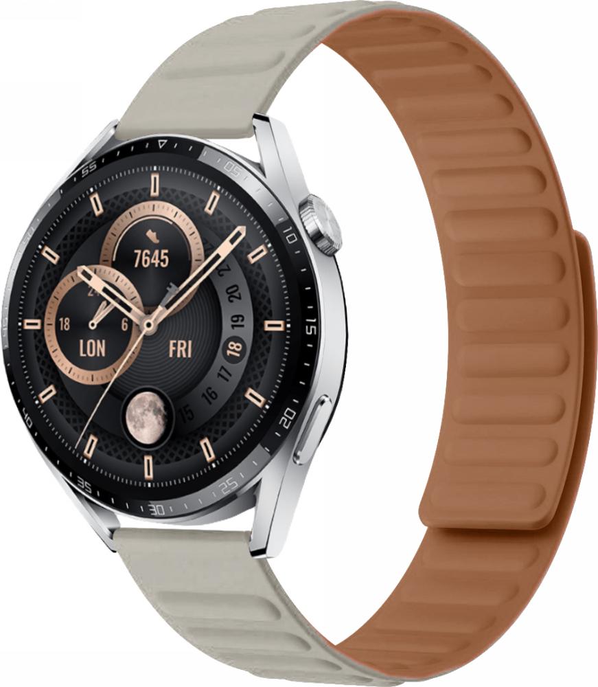 Ремешок Magneter для Huawei Watch GT3 46 мм Beige (26655-34)