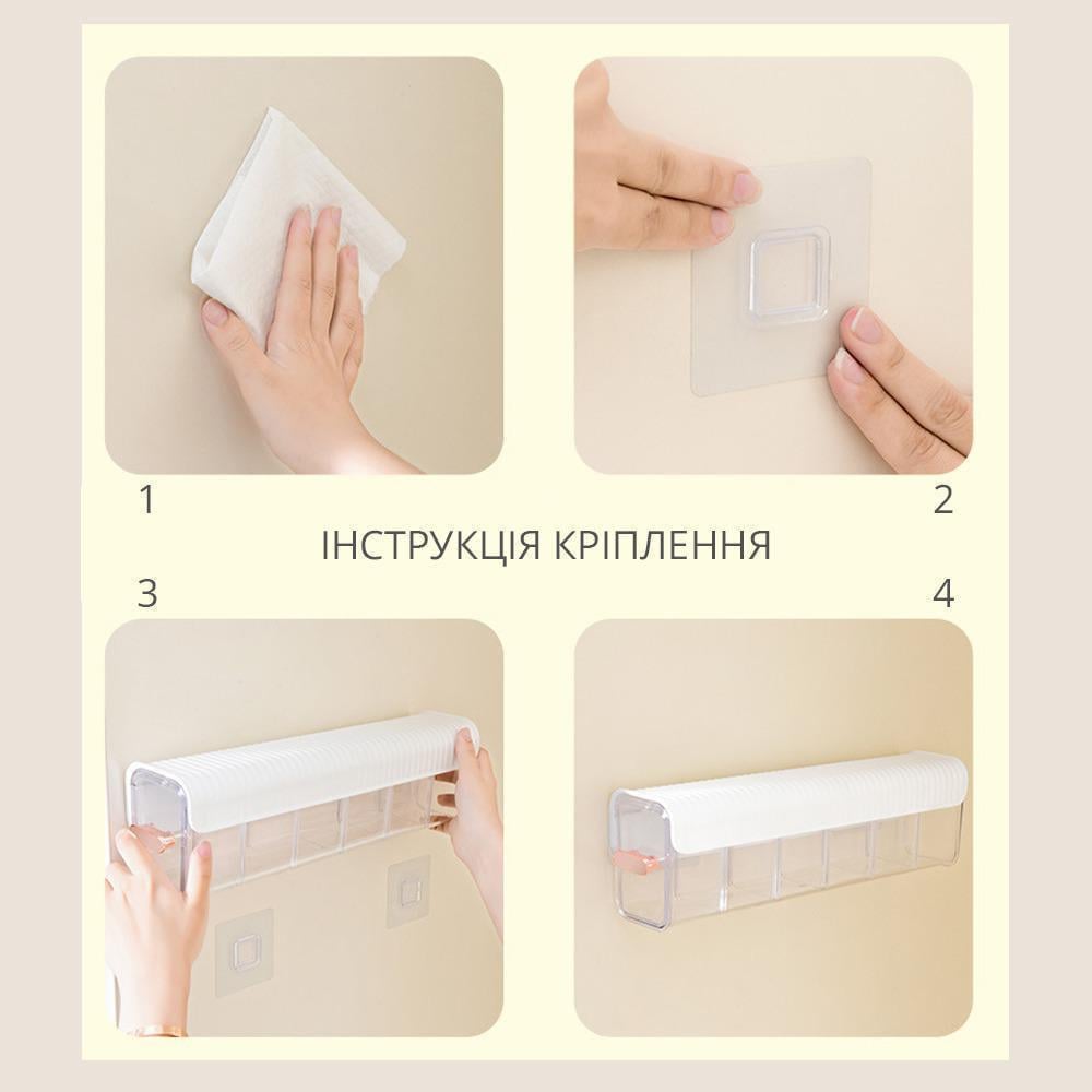 Органайзер для зберігання білизни в ящику/шафі 2в1 пластиковий 1 шт. Білий (11320912) - фото 10 Органайзер для зберігання білизни в ящику/шафі 2в1 пластиковий 1 шт. Білий (11320912) - фото 10