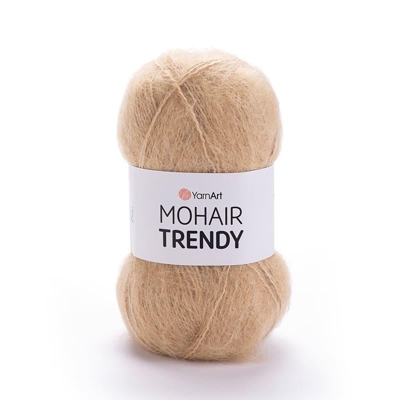 Пряжа YarnArt Mohair Trendy 134 Кофейный